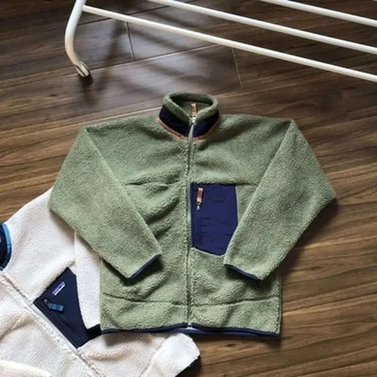 VogeLuxe | Men’s Teddy Full Zip Sherpa Fleece Jacket