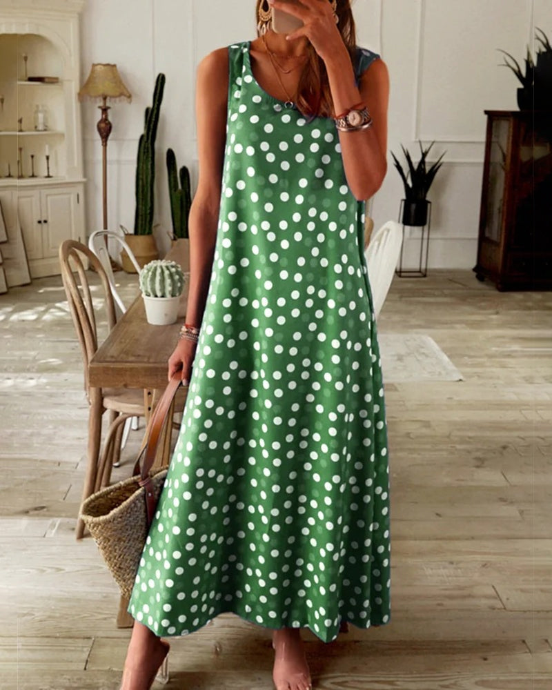 Lightweight Floral Long Summer Dress for Women
