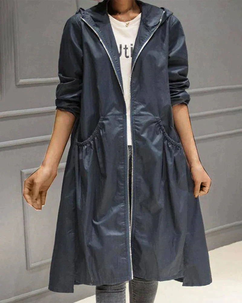 Slim Fit Women's Waterproof Hoodie Jacket