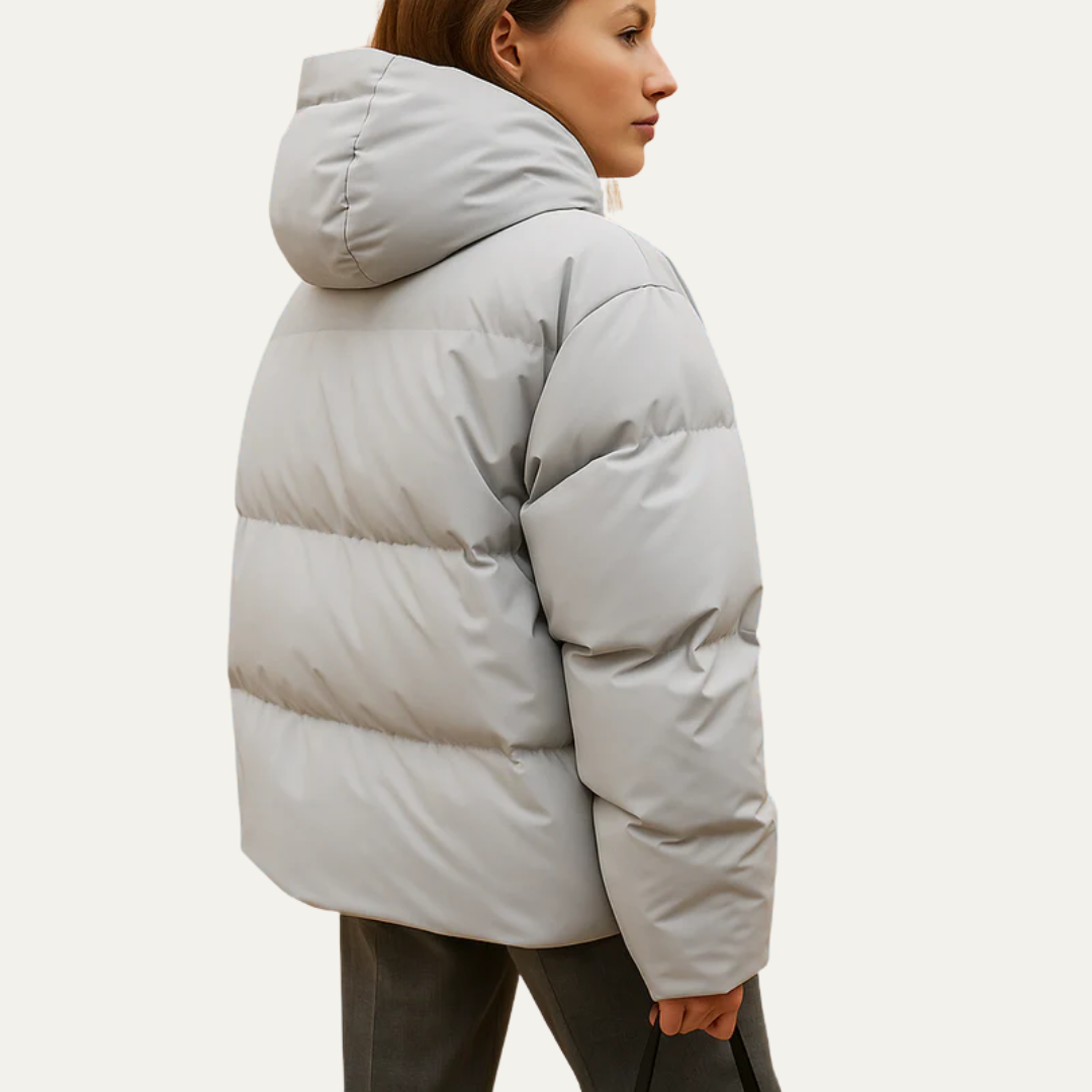 VogeLuxe | Women’s Cropped Oversized Puffer Jacket