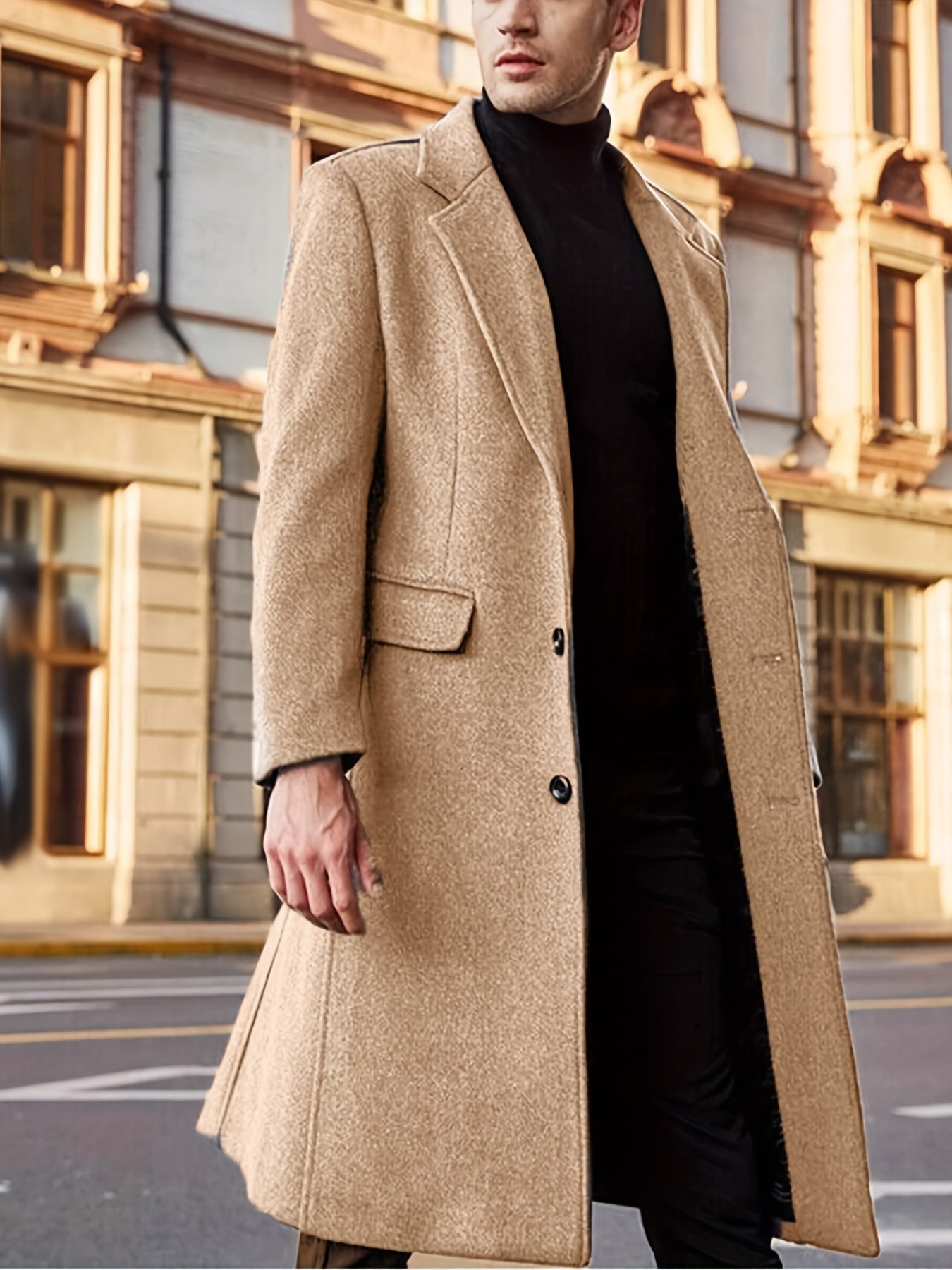 Classic Comfortable Mens Trench Coat