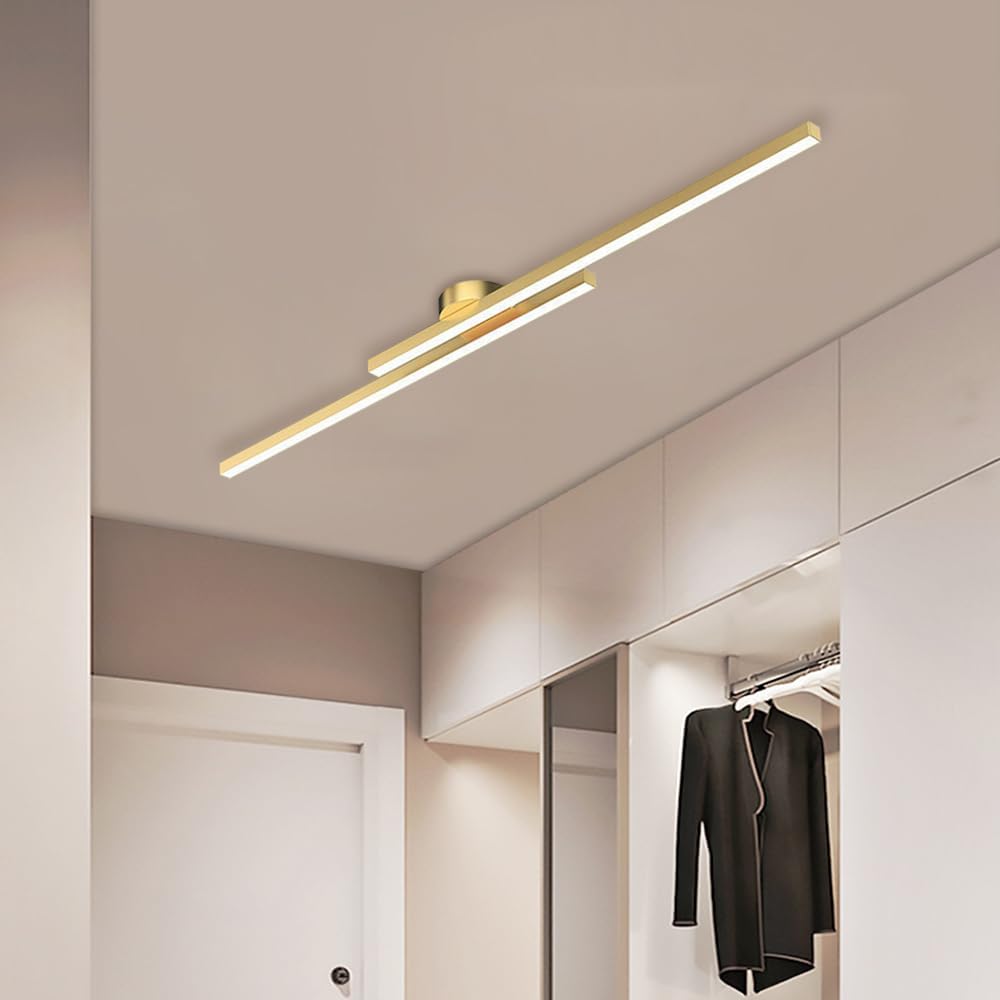 Slim Modern LED Semi Flush Mount Ceiling Light Fixture