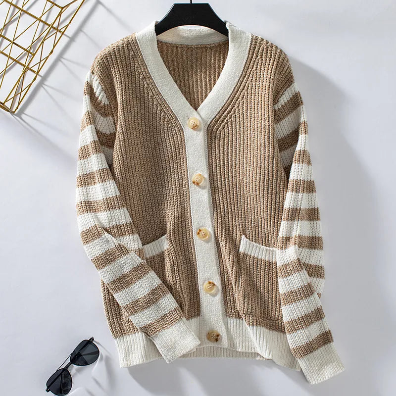 Warm Women's Cozy V-Neck Cardigan Sweater
