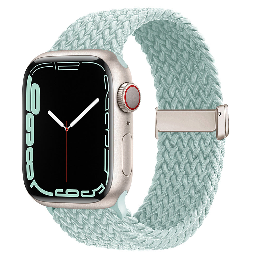 Stylish Braided Nylon Magnetic Closure Strap