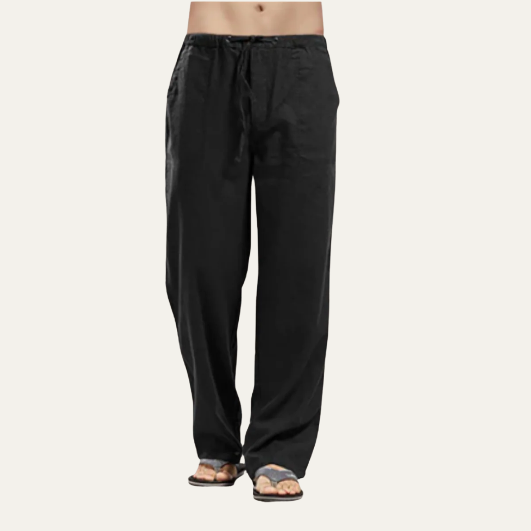 VogeLuxe | Men’s Relaxed Drawstring Beach Trousers