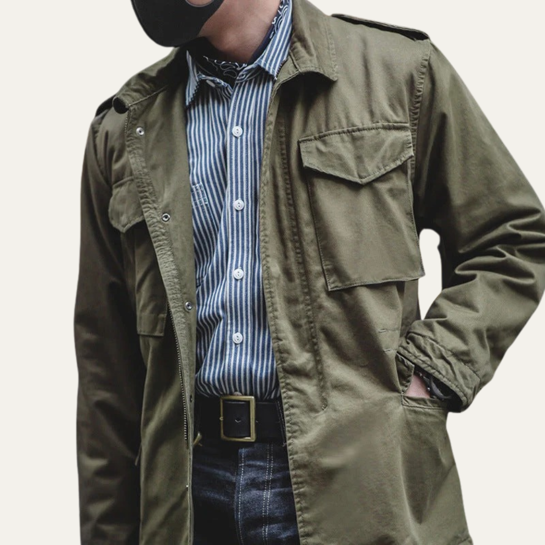 VogeLuxe | Men’s Utility Military Jacket