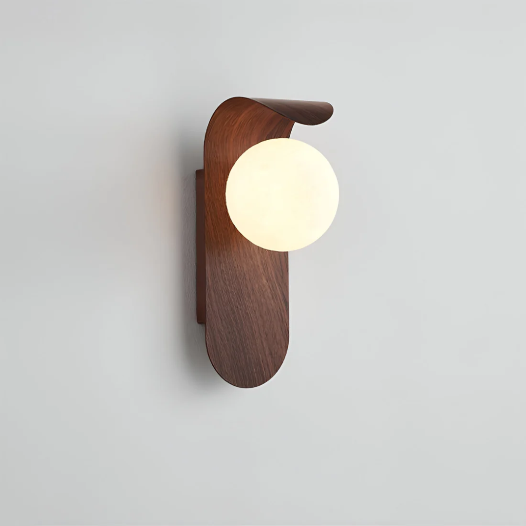 Simple Wooden LED Wall Light