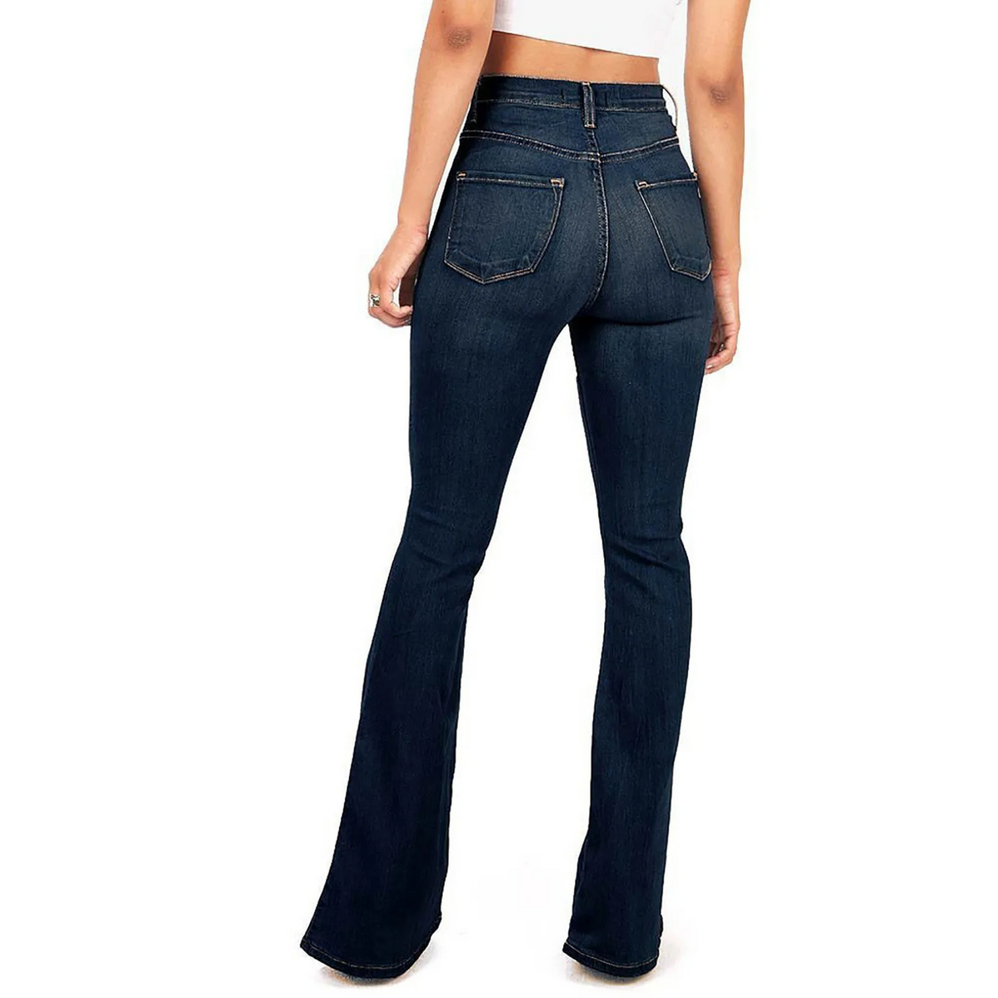 Trendy High Waist Slim Fit Women's Jeans Pants