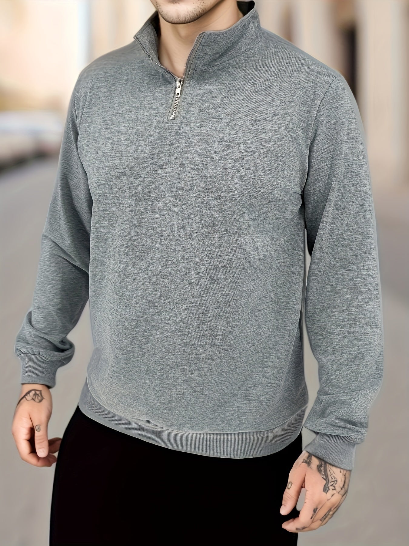 Cozy Mens Winter Crew Neck Cashmere Sweater