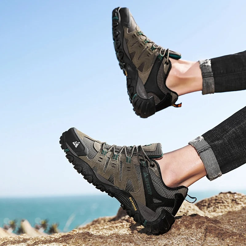 Rugged Outdoor Brown Hiking Boots