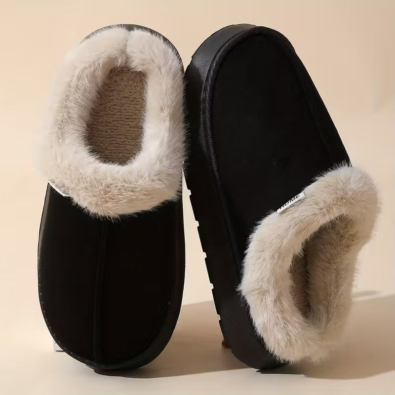 Cozy Women's Fleece Slippers - Soft Warm Winter Shoes