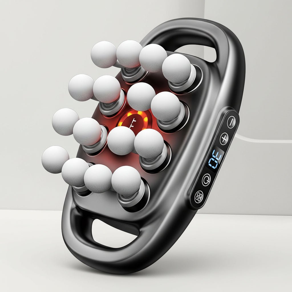 Powerful Muscle Massager Gun with 6 Interchangeable Heads - VogeLuxe