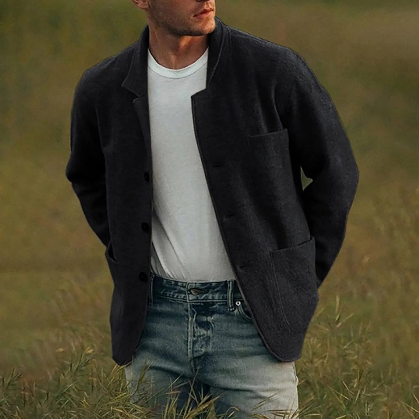Stylish Mens Blazer with Pockets
