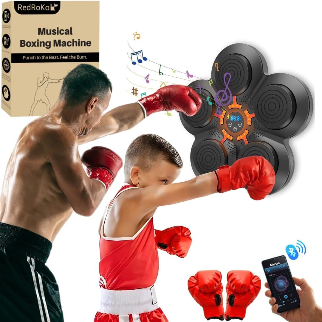 Home Boxing Workout System with Music and Gloves - VogeLuxe