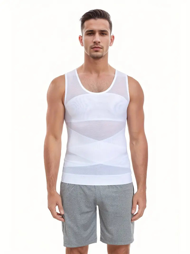 Men's Fitted Slim Fit Base Layer Tank Top