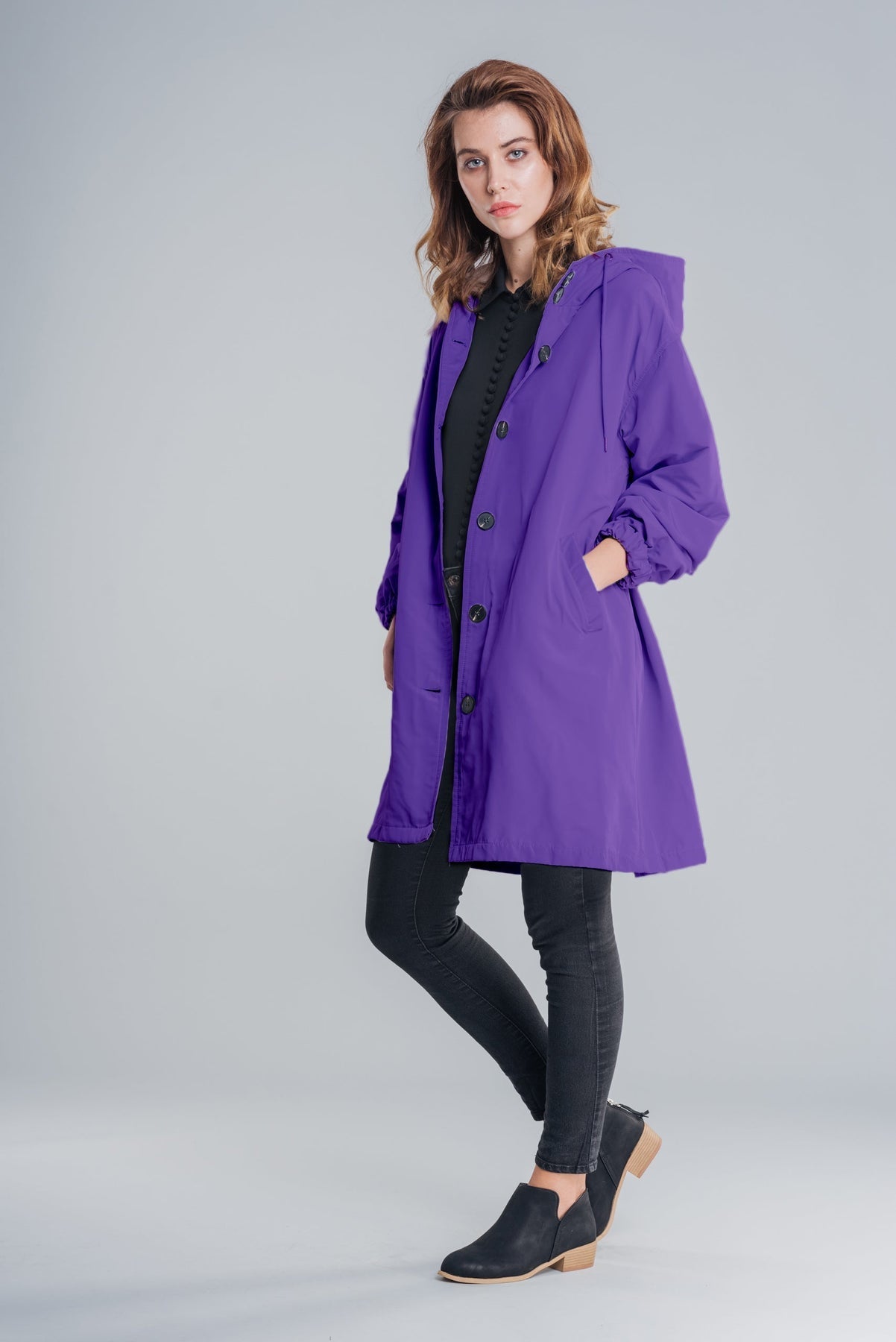 Waterproof Women's Rain Coat with Hood