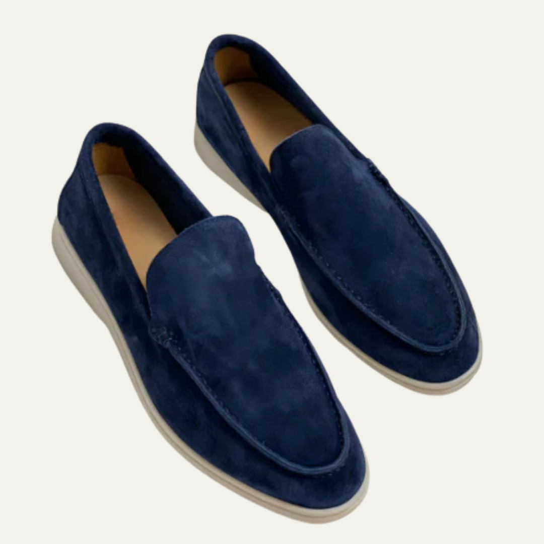 VogeLuxe | Men’s Minimalist Suede Loafers