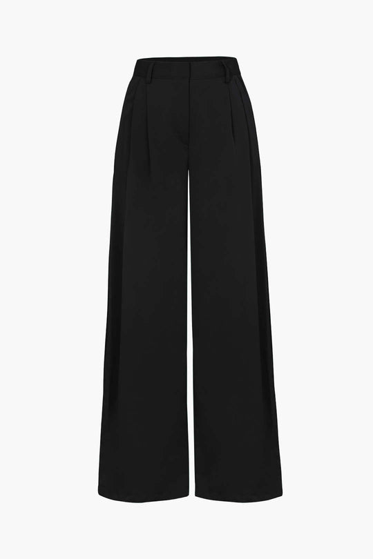 Comfortable Women's Wide Leg Suit Pants with Pockets