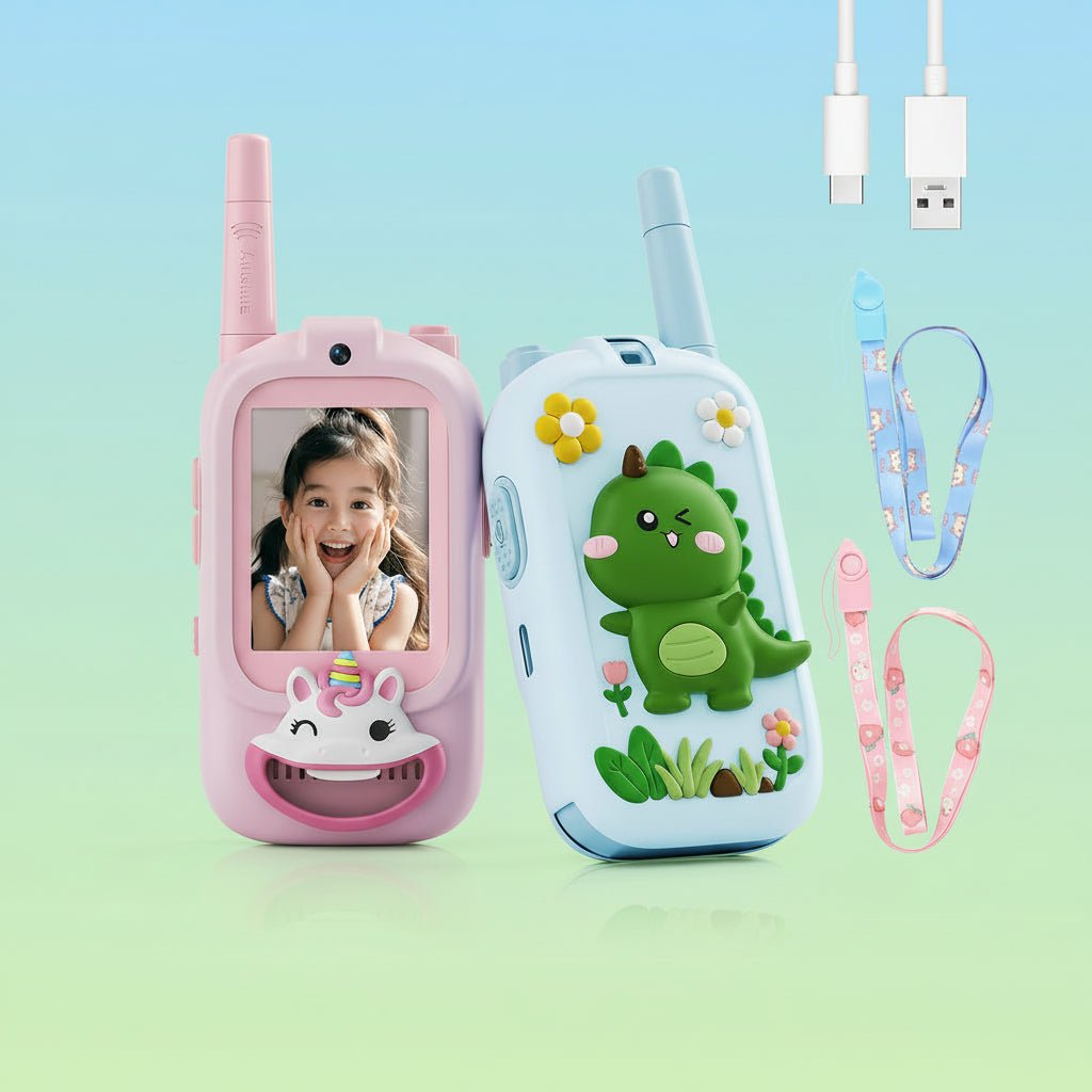 Fun Kids Video Walkie Talkies with Camera Screen