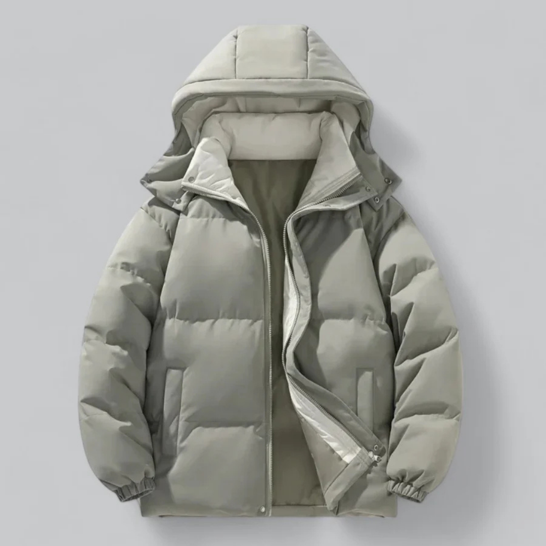 Corto Parka Uomo Caldo Invernale con Cappuccio
