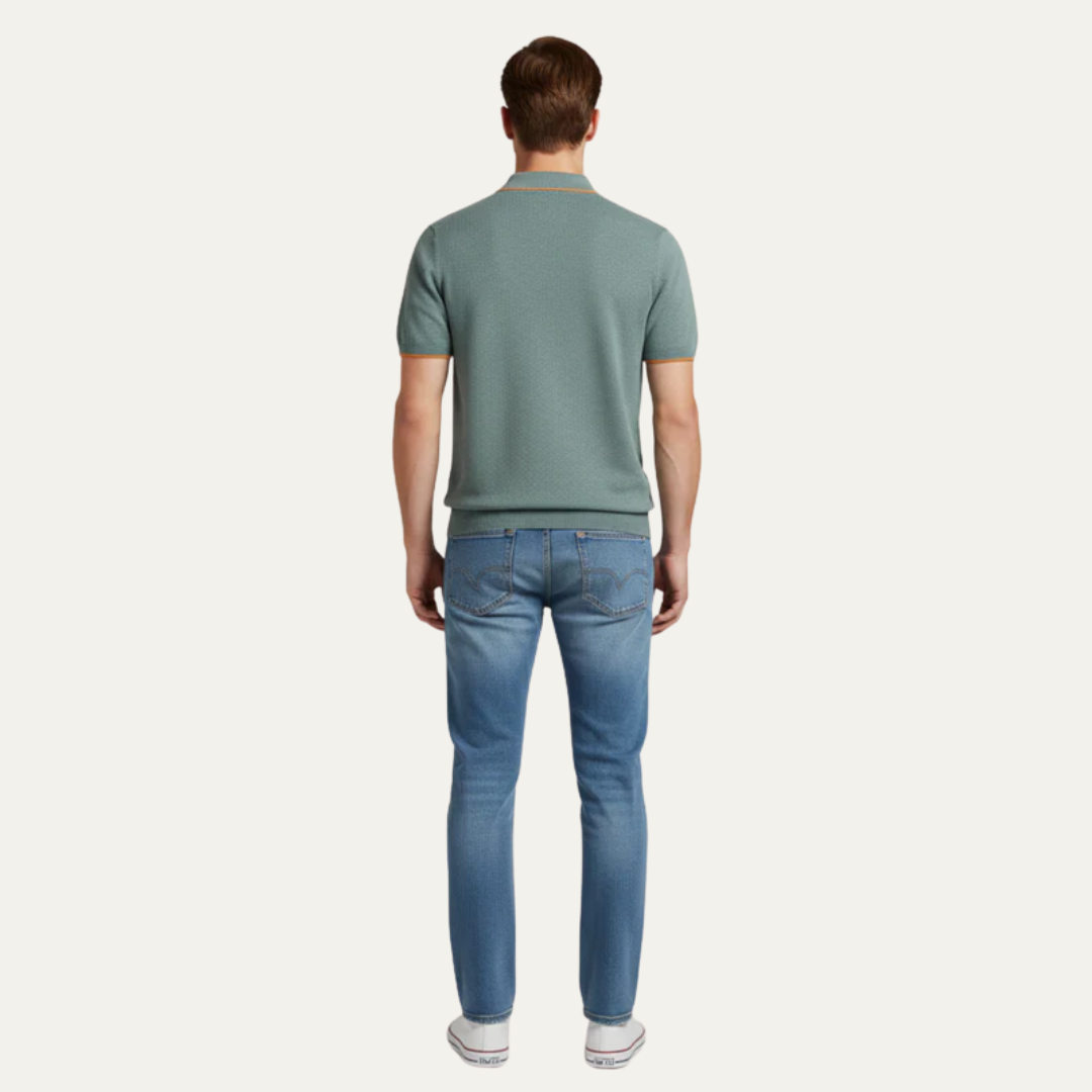 VogeLuxe | Men’s Structured Collar Polo Shirt