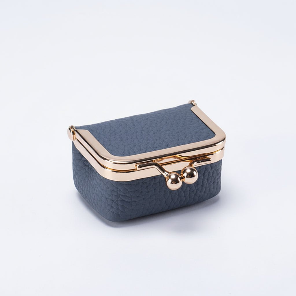 Compact Luxury Leather Jewelry Case with Lock