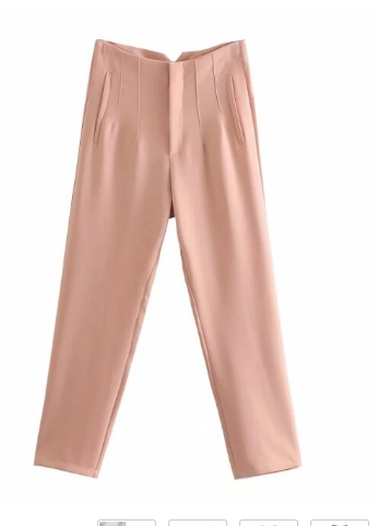 Classic Fit Women's High Waist Suit Pants
