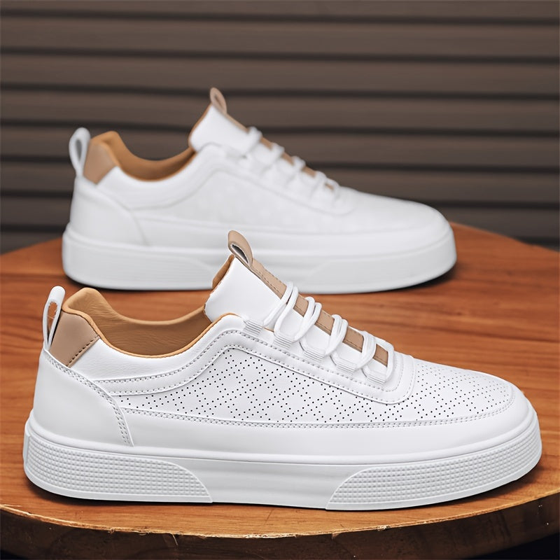 Classic White Low Top Mens Sneakers