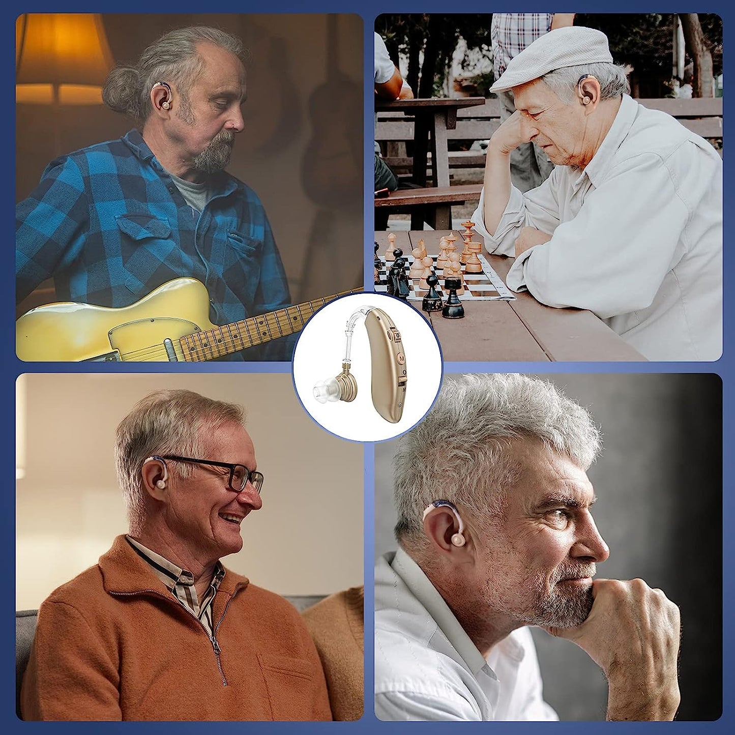 Rechargeable Digital Hearing Aids With Noise Cancellation
