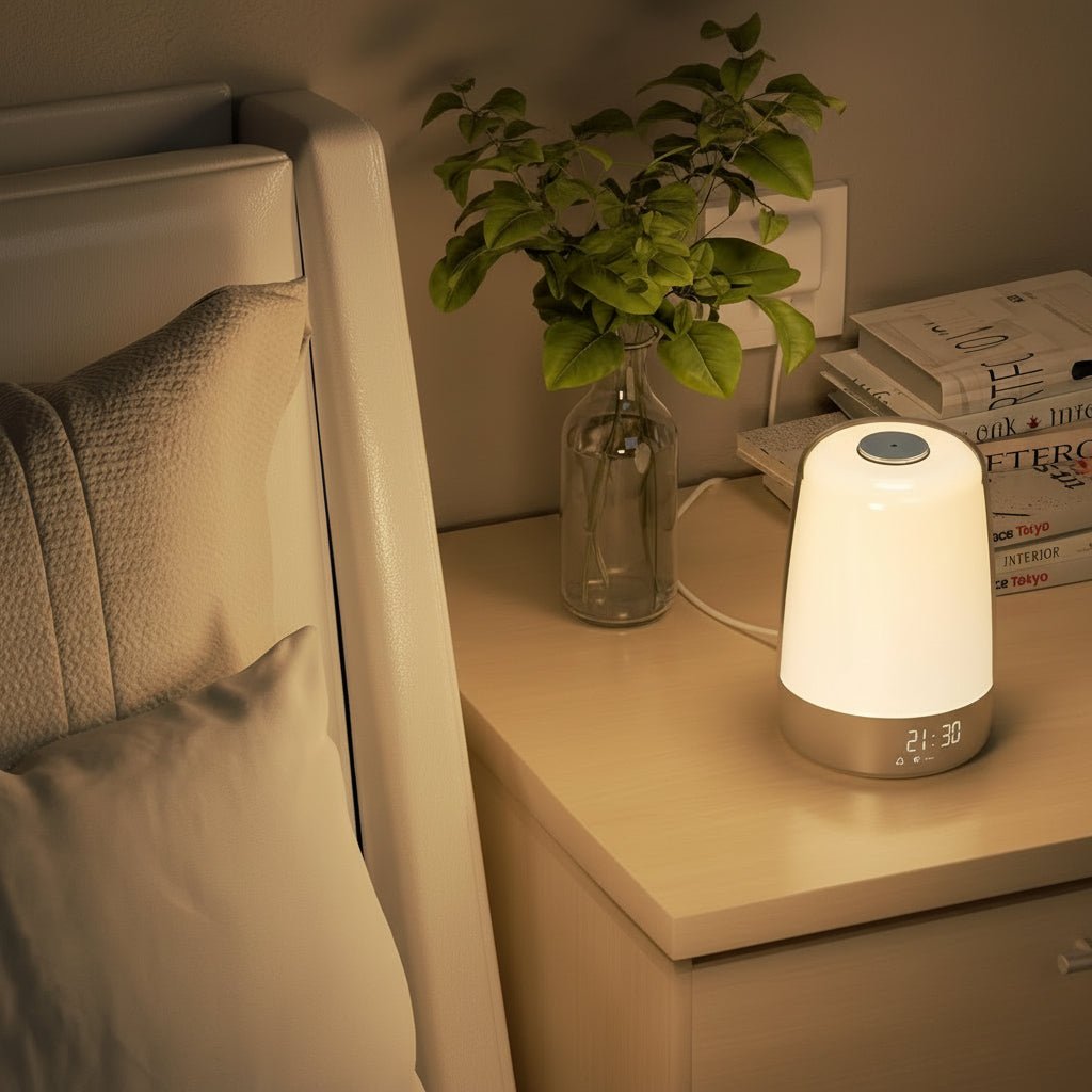 Wake Up Light Alarm Clock Simulating Sunrise - VogeLuxe