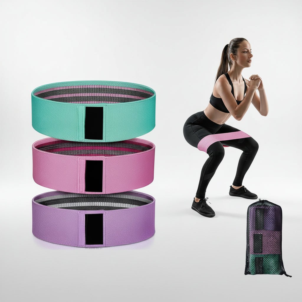 Portable Exercise Resistance Bands Kit with Carry Case