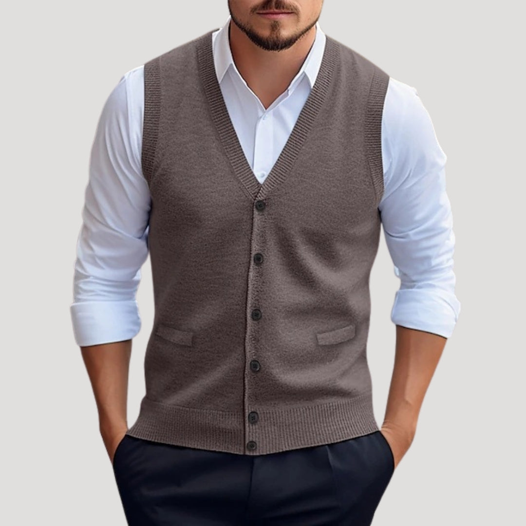 Men's Stylish Knit Waistcoat Sweater Vest