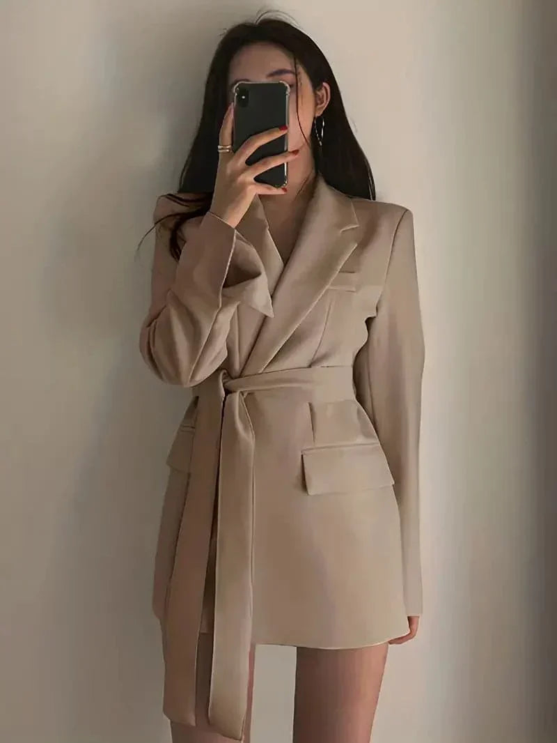 Relaxed Fit Belted Dress for Women Everyday Wear