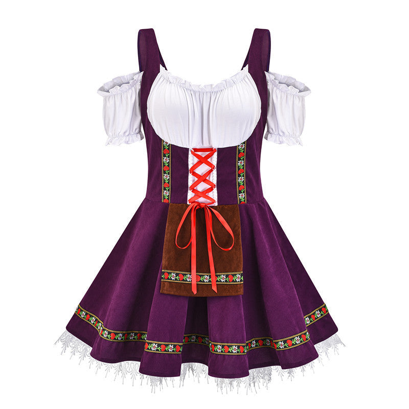 Plus Size Funny Beer Maid Costume Dress