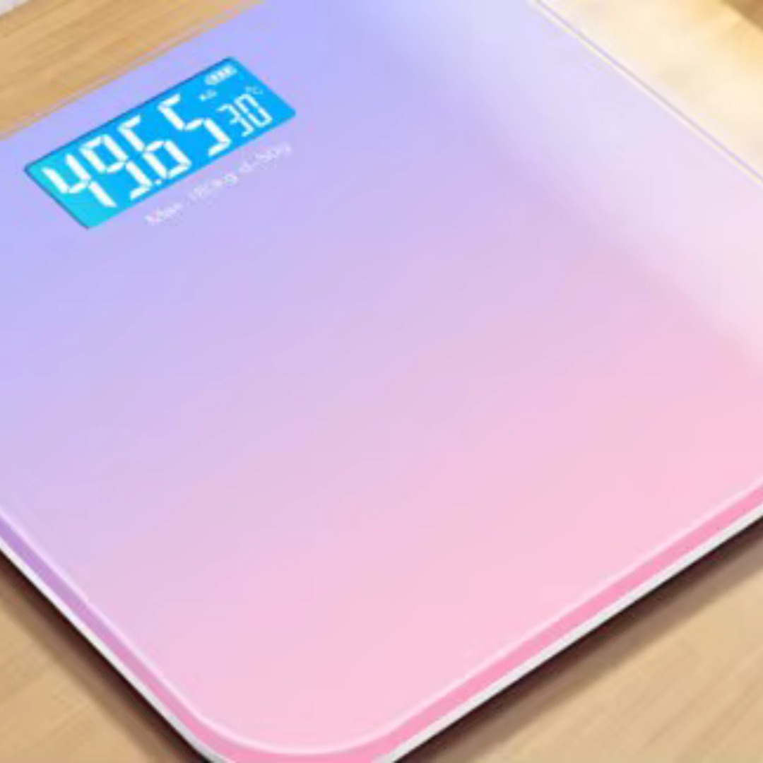 Accurate Digital Bathroom Scale with LED Screen