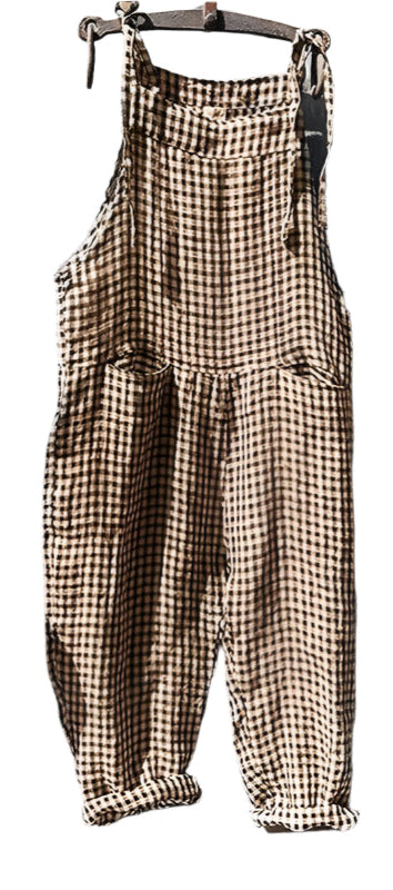 Loose Fit Stripe Women's Jumpsuit