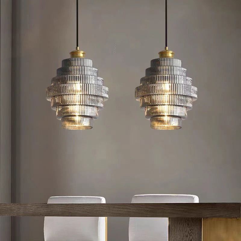 Luxurious Gold Tiered Ceiling Chandelier