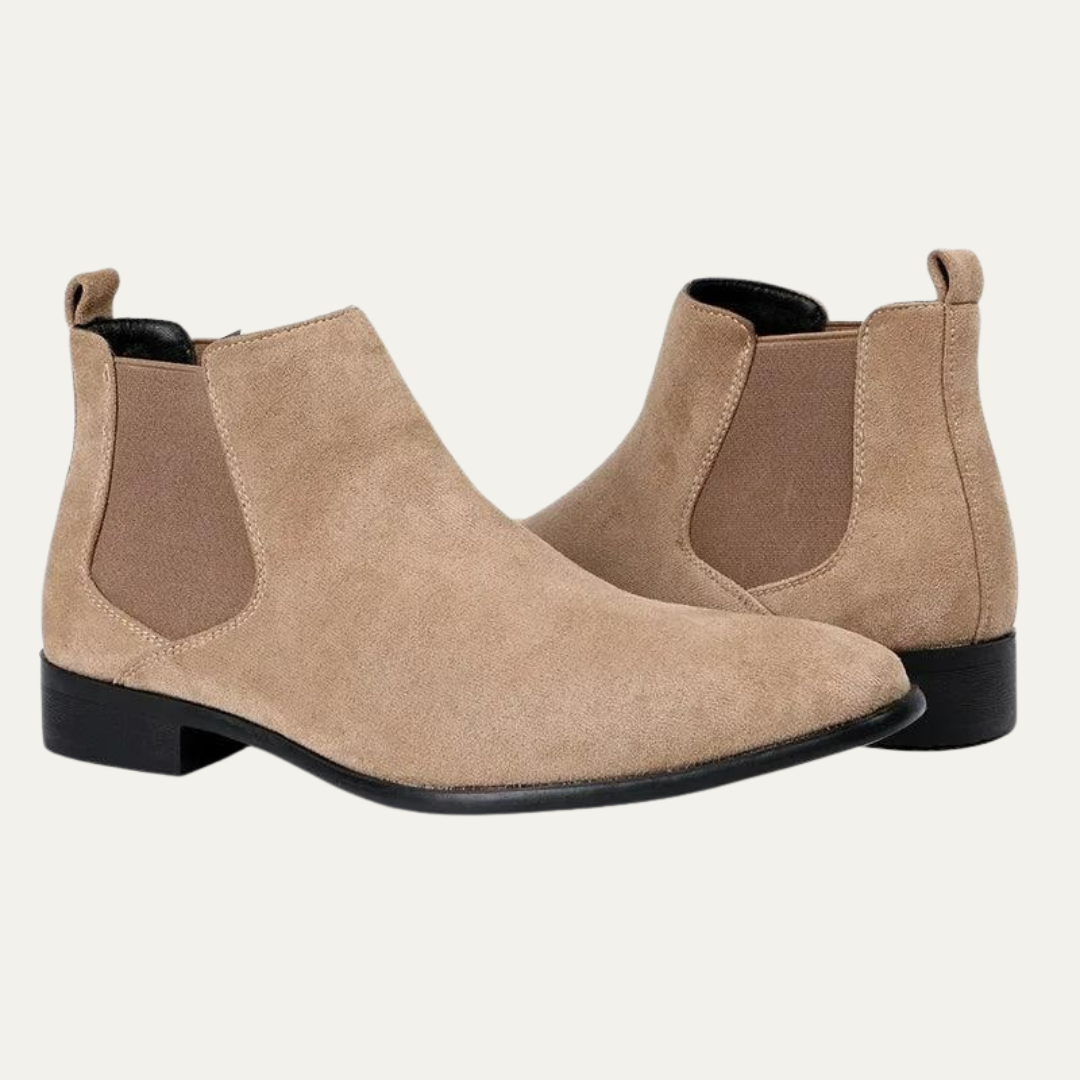 VogeLuxe | Men’s Low Profile Suede Chelsea Boots