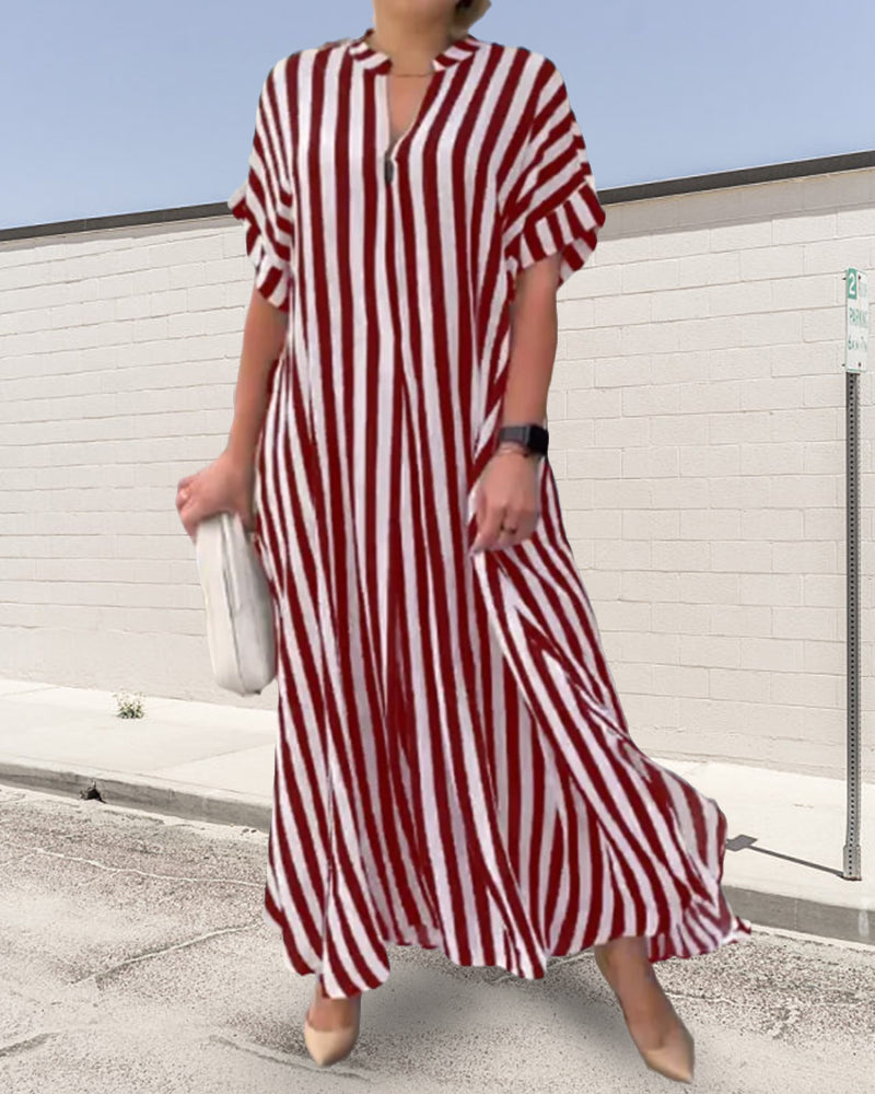 Casual Striped Sundress for Women
