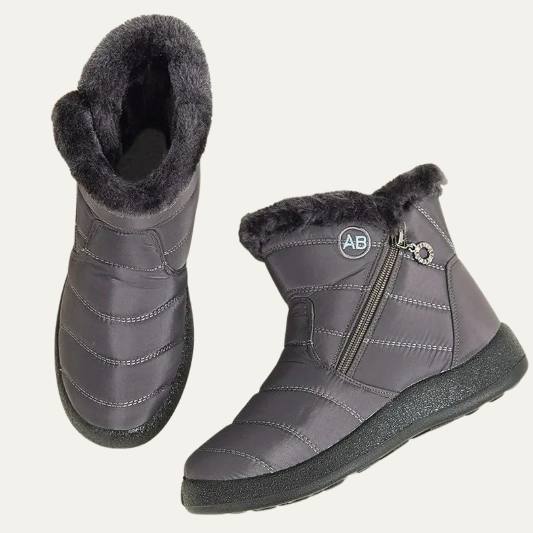 VogeLuxe | Women’s Lightweight Winter Snow Boots With Faux Fur Collar