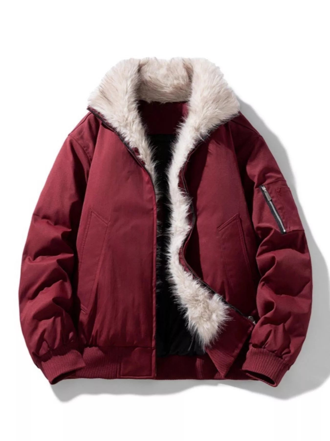 Large Size Mens Zip Up Jacket