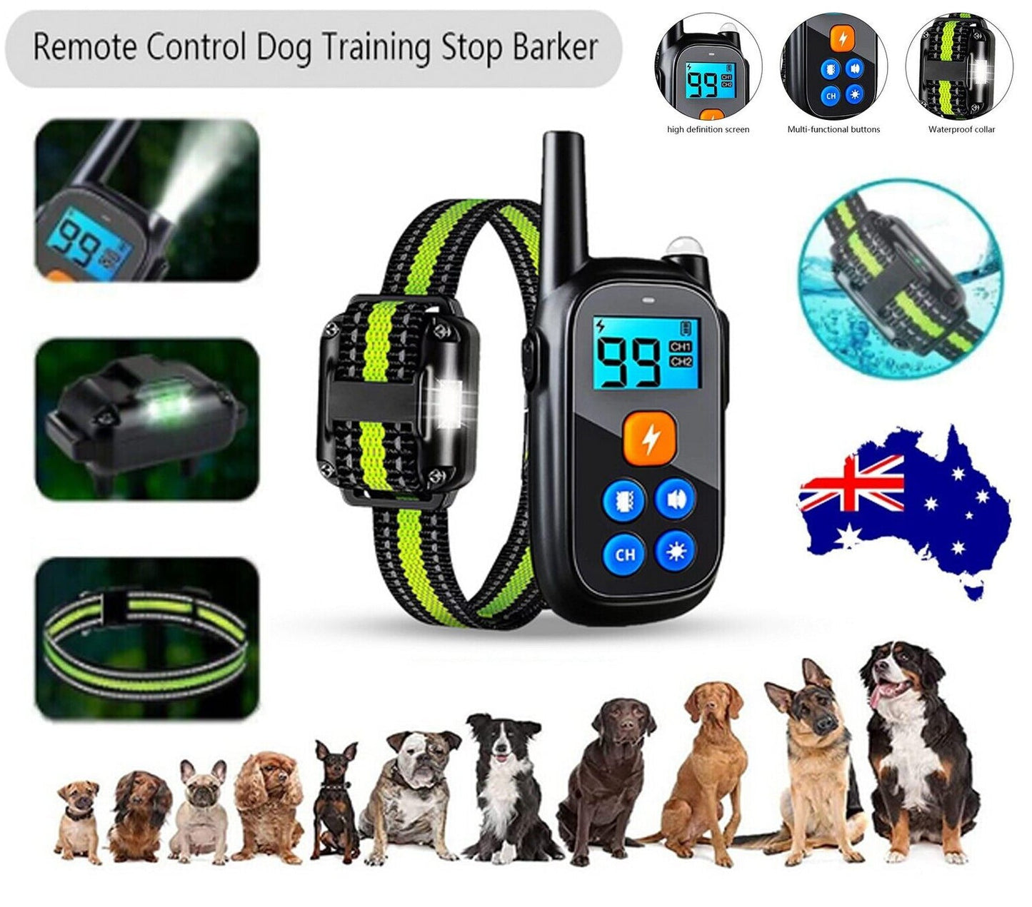 Advanced Remote Dog Training Bark Collar Pro - VogeLuxe