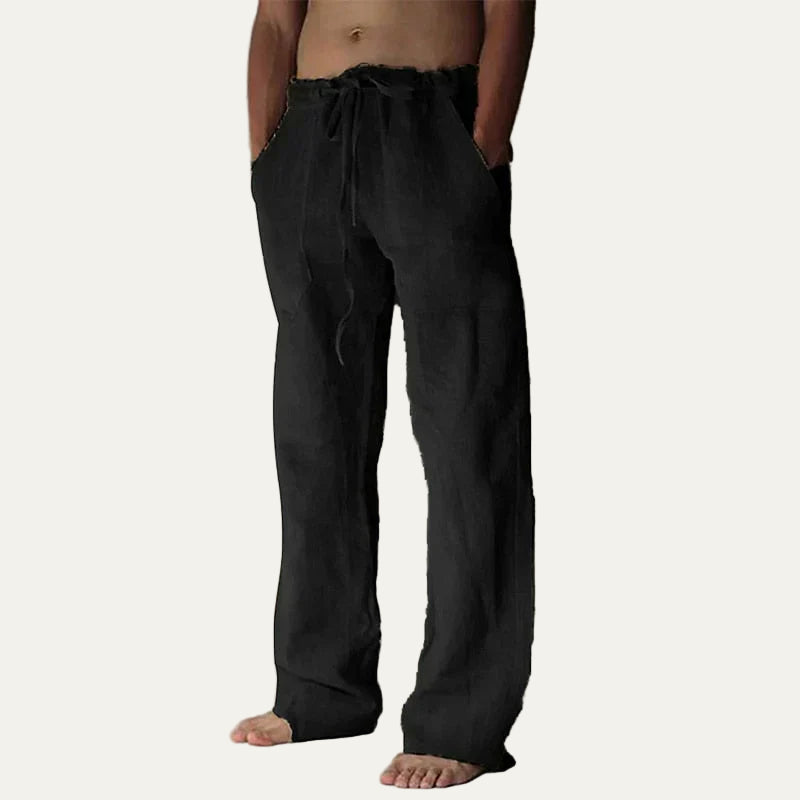 VogeLuxe | Men’s Wide Leg Drawstring Beach Pants