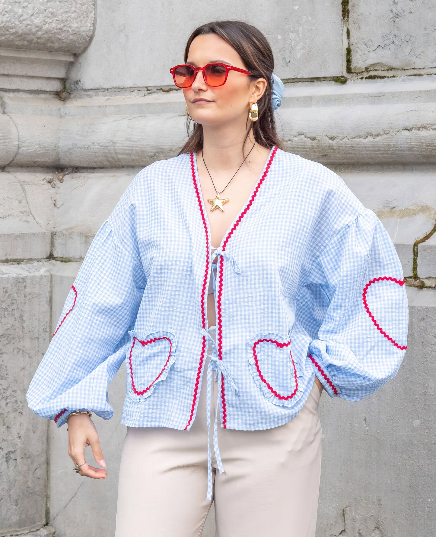 Chic Love Heart Top for Fashionable Ladies