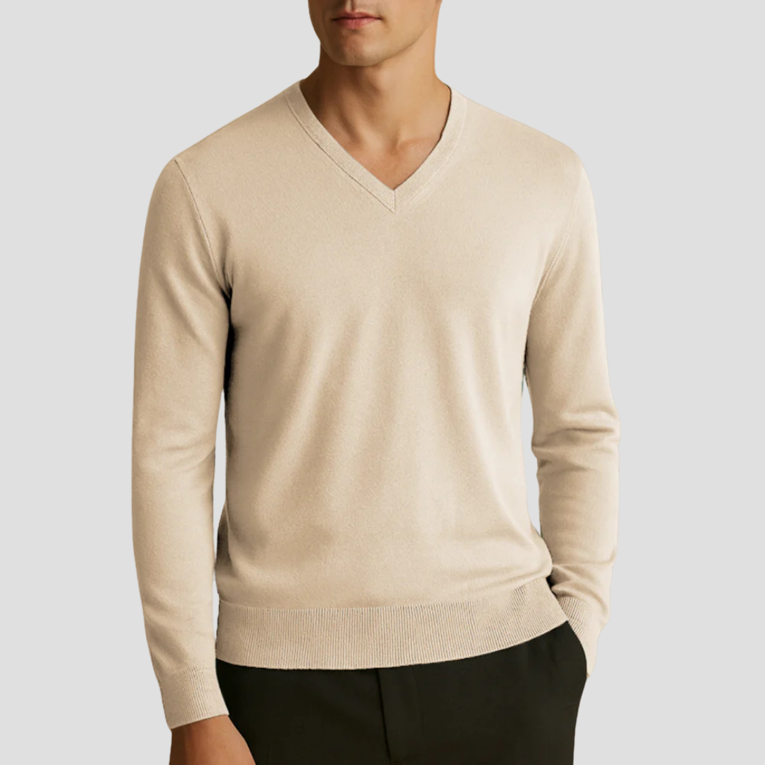 Borden | Classic V-Neck Jumper 10