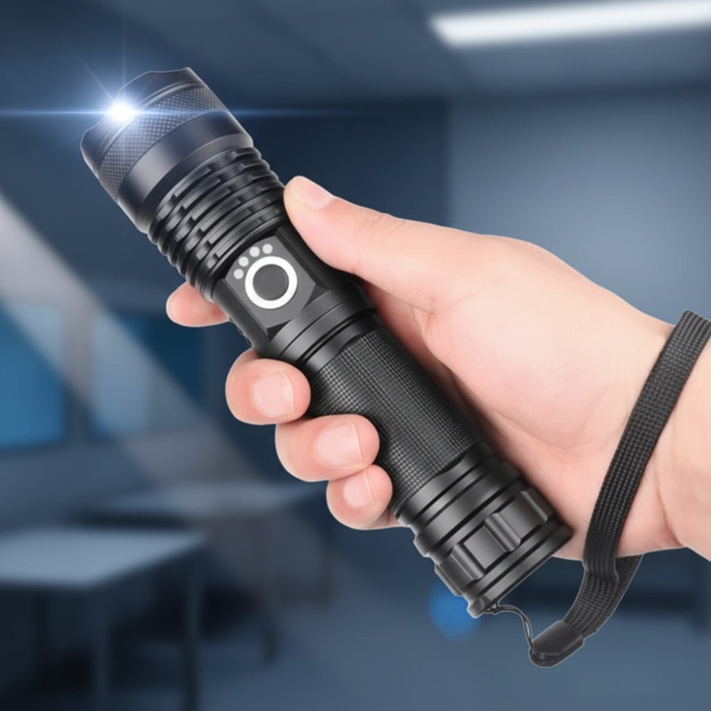 Ultra Bright Waterproof LED Flashlight 90000 Lumens - VogeLuxe