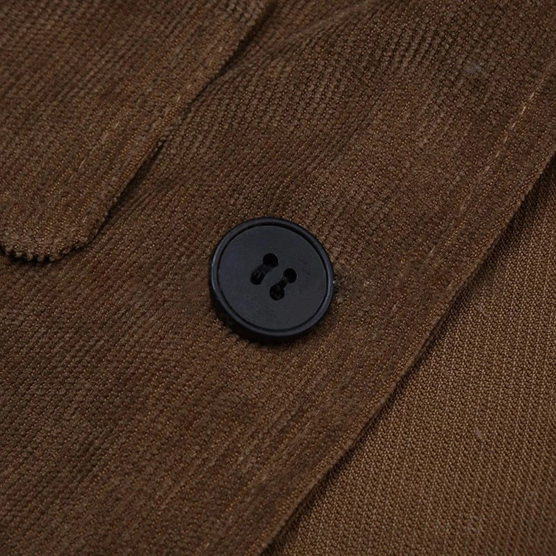 VogeLuxe | Men’s Tailored Corduroy Two Button Blazer
