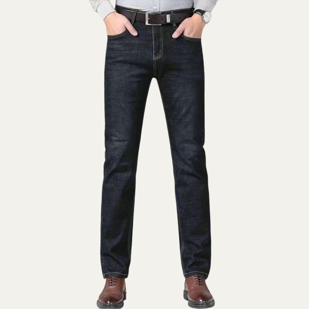 VogeLuxe | Men’s Stretch Straight Leg Denim Jeans