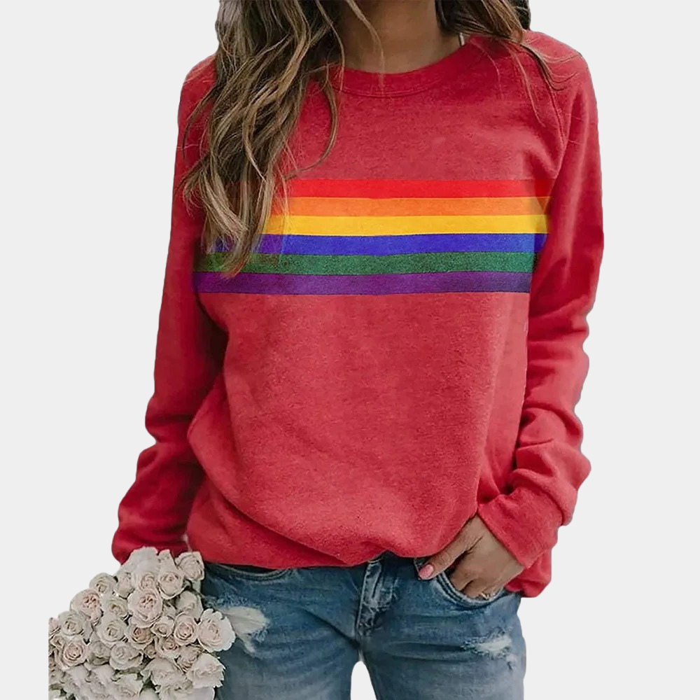 Comfy Vintage Stripe Hoodie – Loose Fitting Sweatshirt