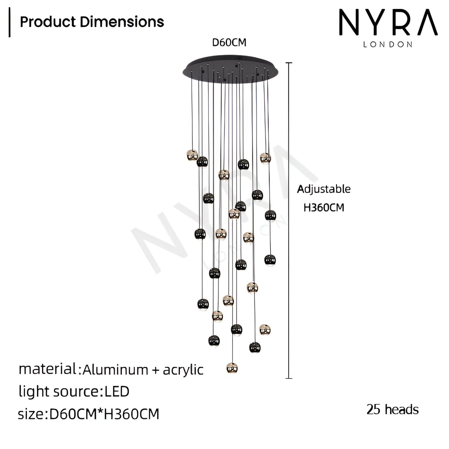 Elegant Drop Crystal Ceiling Light